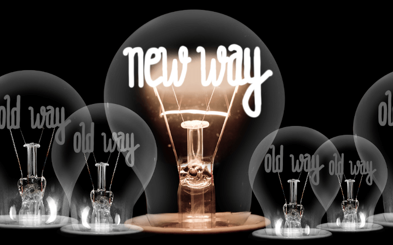1 Glühbirne mit "New Way"-Glühdraht, 5 Glühbirnen mit "Old Way"-Glühdraht